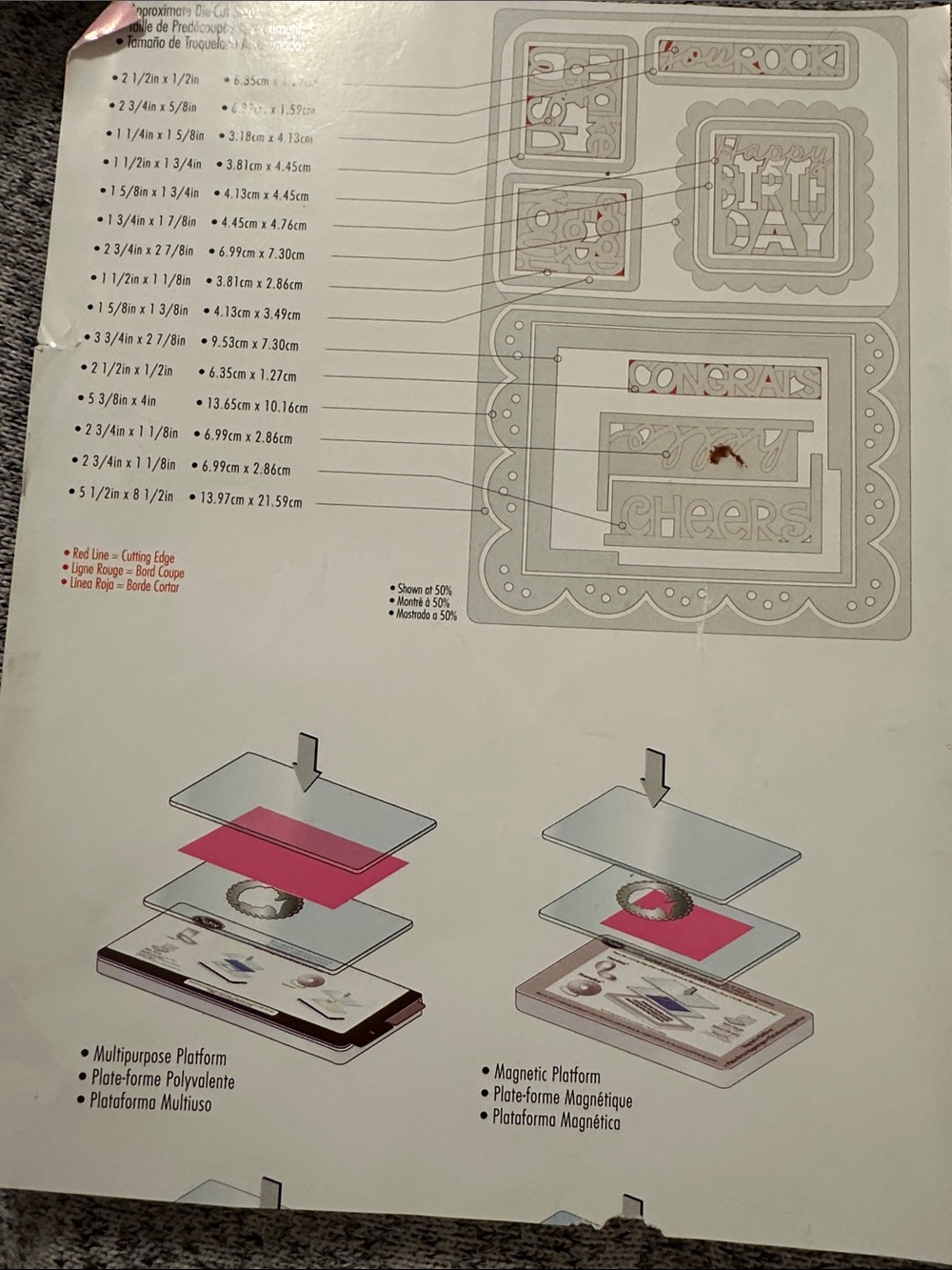 Sizzix Framelits Drop-Ins Decorative Card Frame Designed by Stephanie Barnard - Picture 3 of 4